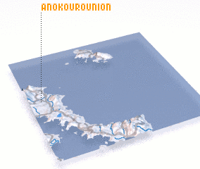 3d view of Áno Kouroúnion