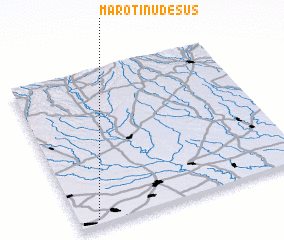 3d view of Marotinu de Sus