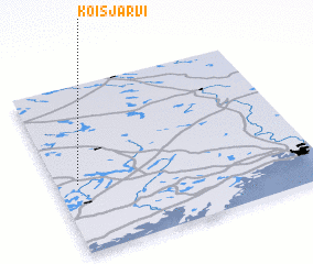 3d view of Koisjärvi