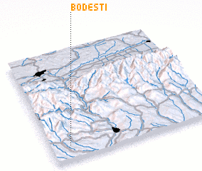 3d view of Bodeşti