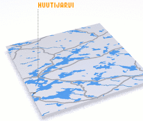 3d view of Huutijärvi