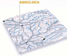 3d view of Agrieş-Luncă