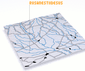 3d view of Rusăneştii de Sus