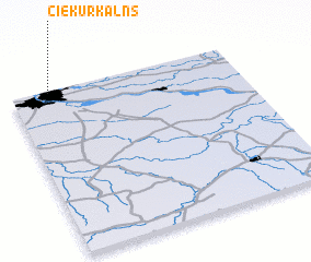 3d view of Čiekurkalns