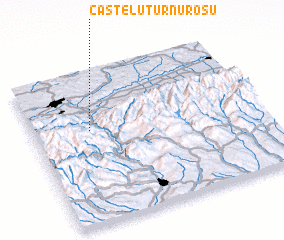 3d view of Castelu Turnu Roşu