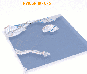 3d view of Áyios Andréas