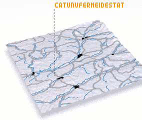 3d view of Cătunu Fermei de Stat