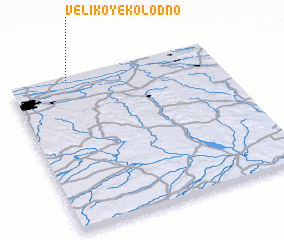 3d view of Velikoye Kolodno