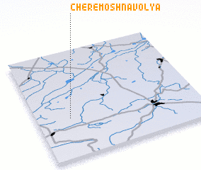 3d view of Cheremoshna Volya