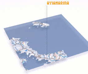 3d view of Ayía Marína