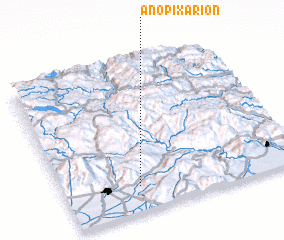 3d view of Áno Pixárion