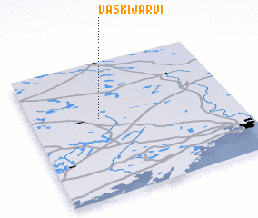 3d view of Vaskijärvi