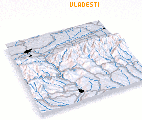 3d view of Vlădeşti