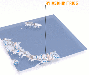 3d view of Áyios Dhimítrios