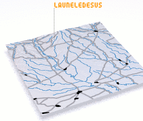 3d view of Lăunele de Sus