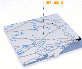 3d view of Vihtijärvi