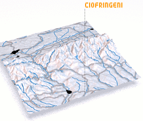 3d view of Ciofrîngeni