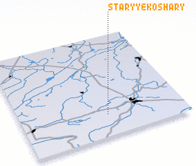 3d view of Staryye Koshary