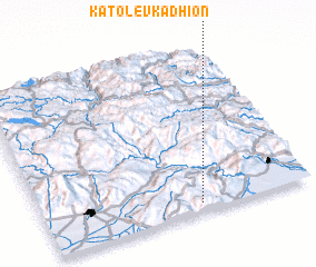 3d view of Káto Levkádhion