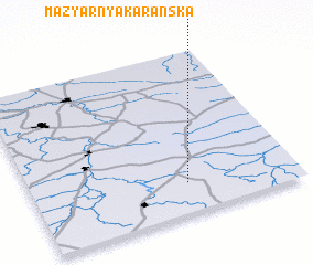 3d view of Mazyarnya Karanʼska