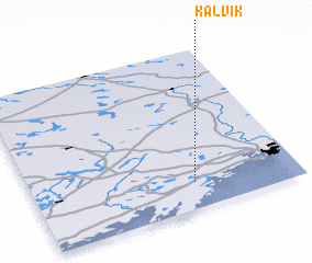 3d view of Kalvik