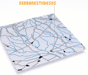 3d view of Şerbăneştii de Sus