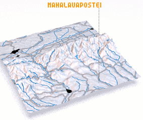 3d view of Mahalaua Poştei