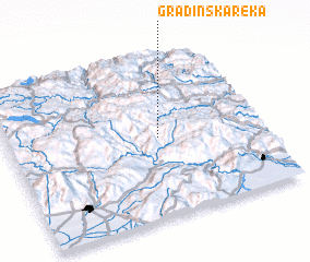 3d view of Gradinska Reka