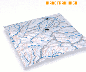 3d view of Ivano-Frankivsʼk