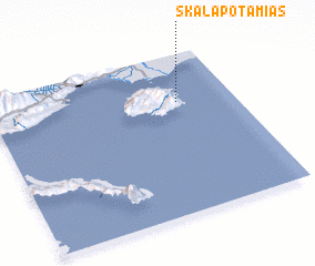 3d view of Skála Potamiás