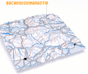 3d view of Bachkovski Manastir