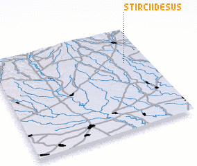 3d view of Stîrcii de Sus