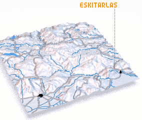 3d view of Eskí Tarlás