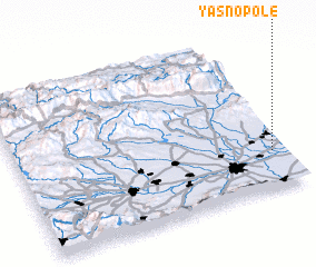 3d view of Yasno Pole