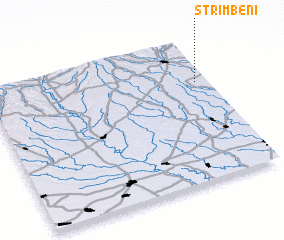 3d view of Strîmbeni