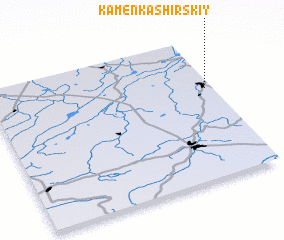 3d view of Kamenʼ-Kashirskiy