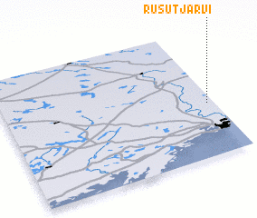 3d view of Rusutjärvi