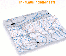 3d view of Mahalaua Machedoneşti