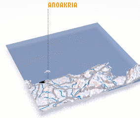 3d view of Áno Ákria