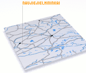 3d view of Naujieji Elmininkai