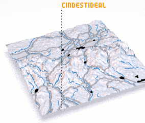 3d view of Cîndeşti Deal