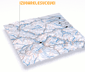 3d view of Izvoarele Sucevei