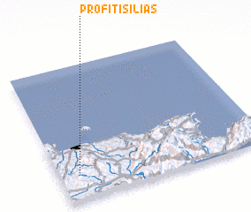 3d view of Profítis Ilías