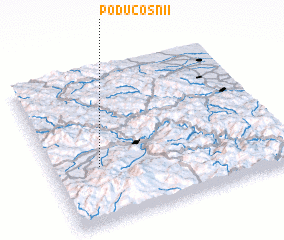 3d view of Podu Coşnii