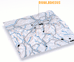 3d view of Rîu Alb de Sus