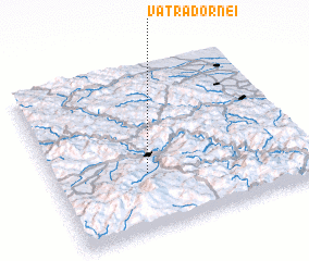 3d view of Vatra Dornei