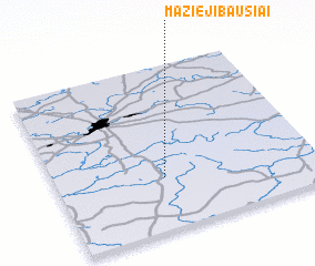 3d view of Mažieji Baušiai