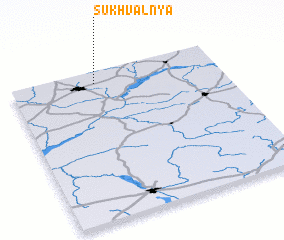 3d view of Sukhvalʼnya