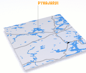 3d view of Pyhäjärvi