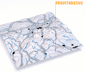 3d view of Proviţa de Sus